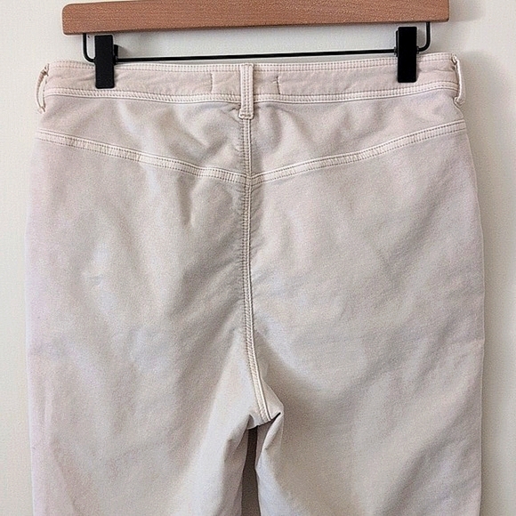 We The Free Women 8 Fine Line Straight Cropped Corduroy Pants Cream Boho Western - Picture 6 of 8